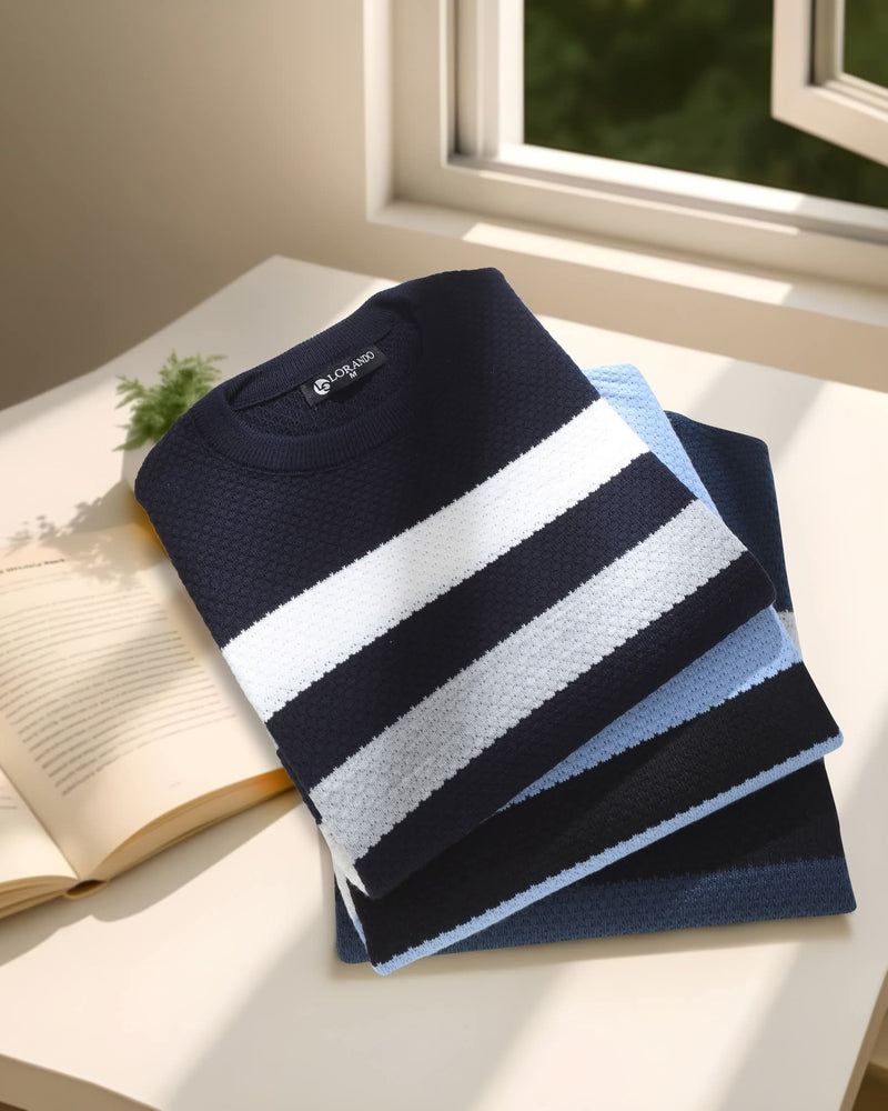 Red Scoop Neck Pullover