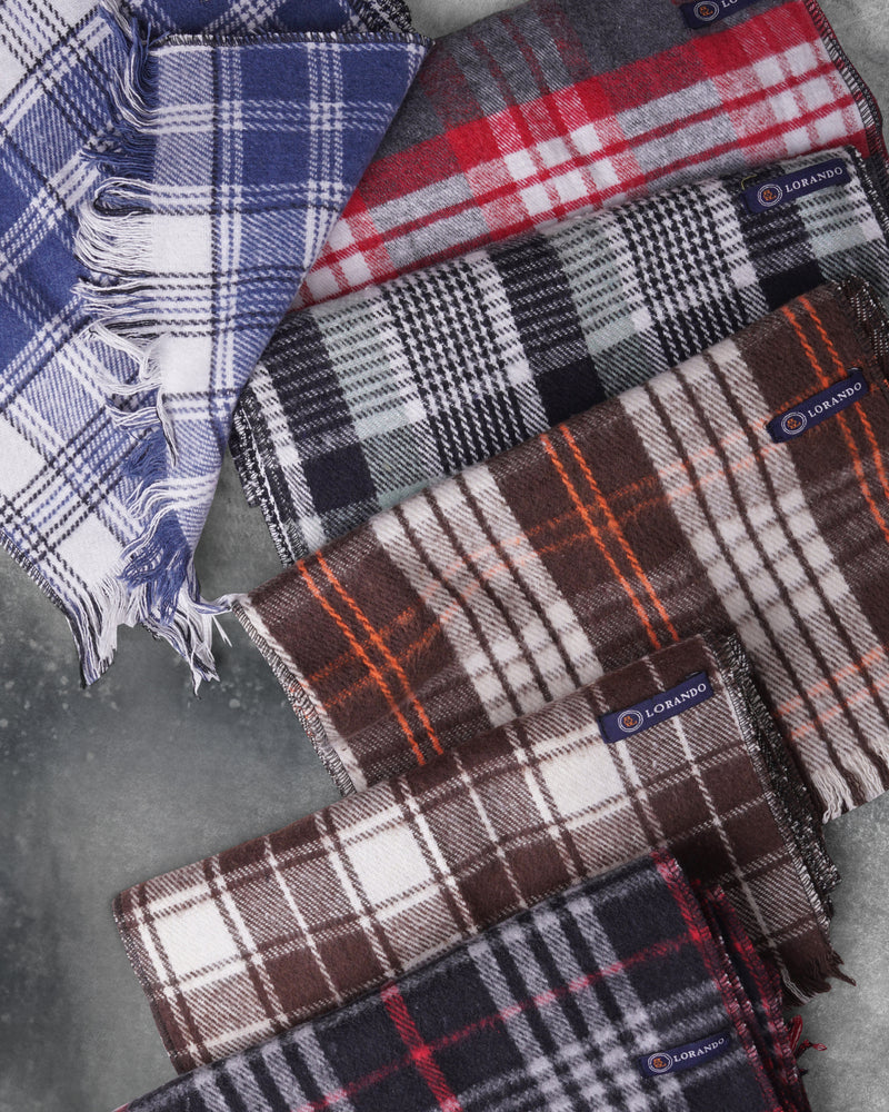 Classic Checkered Winter Scarf