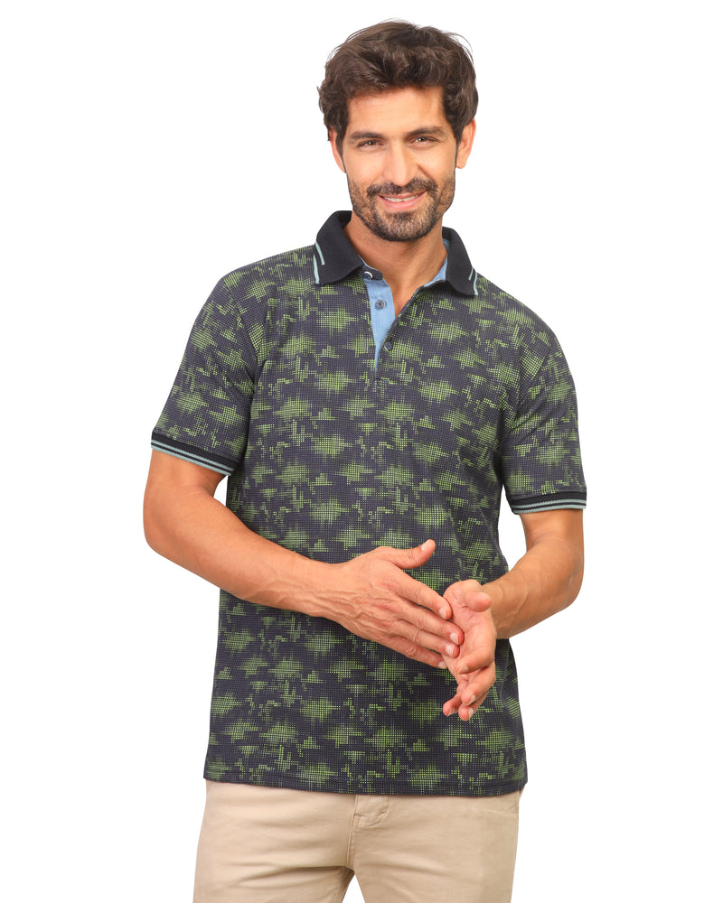 Short-Sleeve Shirt with Mini Floral Print