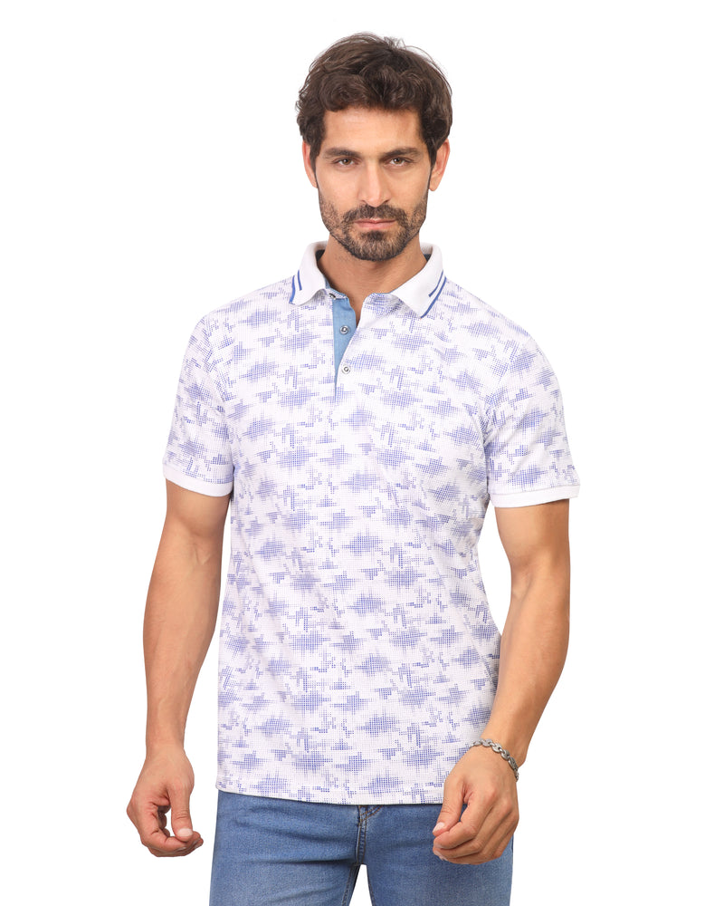 Short-Sleeve Shirt with Mini Floral Print