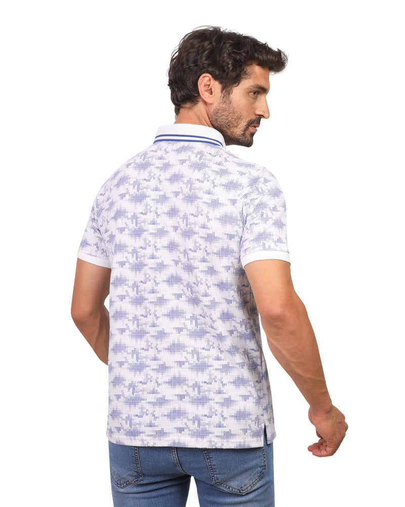 Short-Sleeve Shirt with Mini Floral Print