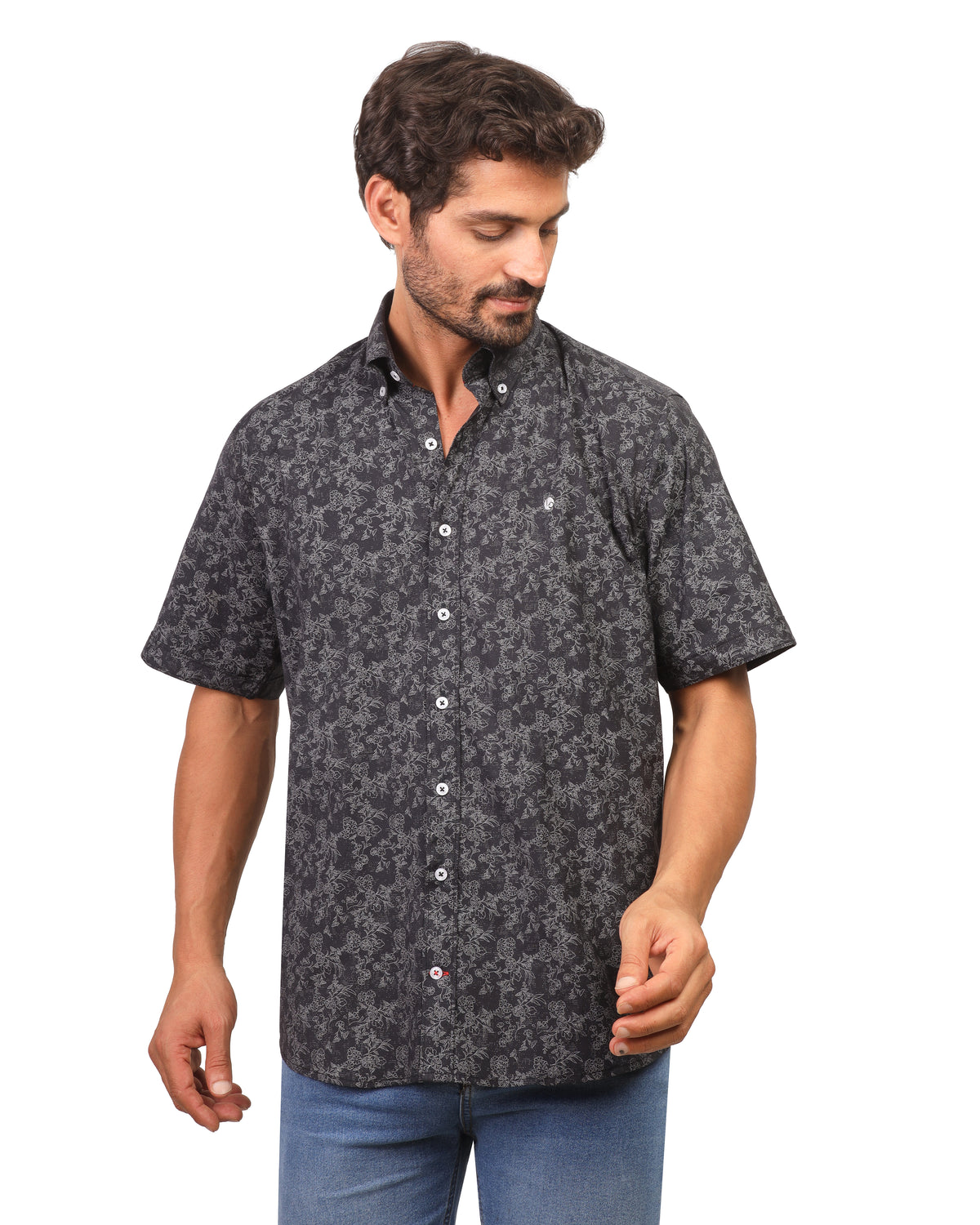 Patterned Shihrt Patterned Short Sleeve Shirt — lorandostore
