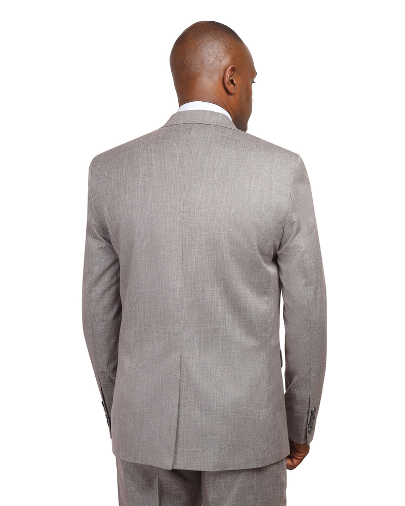 light grey tailored suit