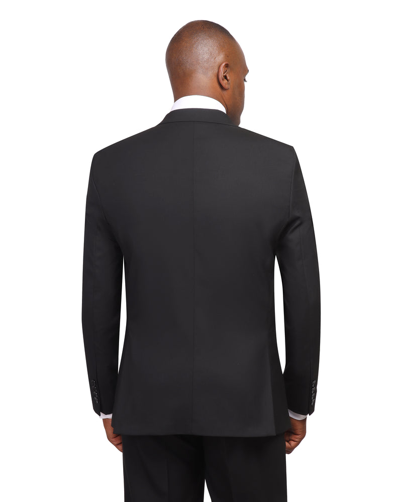Men’s Tailored Black Two-Piece Suit