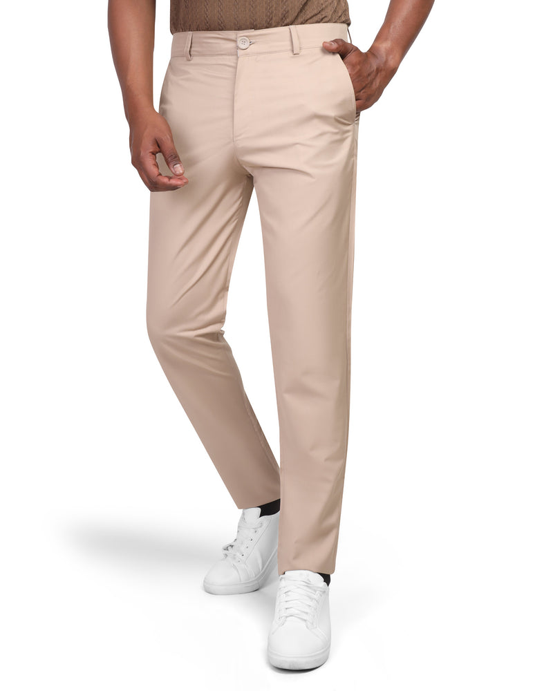 Men's Slim Fit Chino Pants – Beige