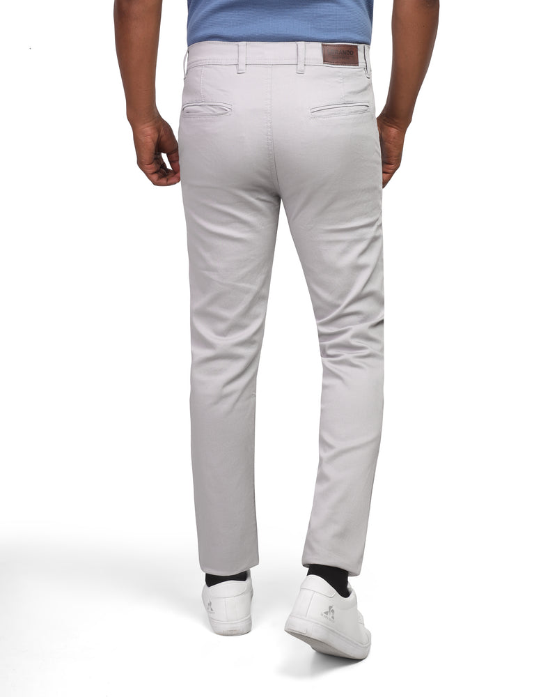 Men's Slim Fit Gabardine Pants – light grey