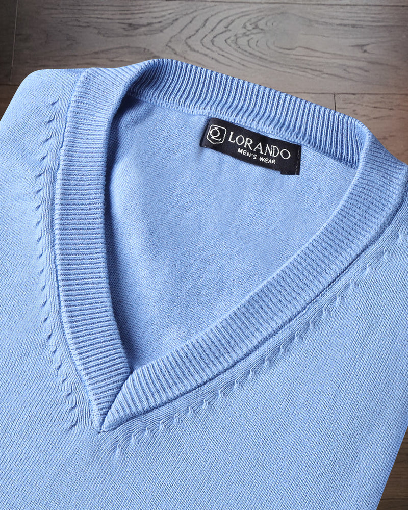 Knitted V-Neck Sweater