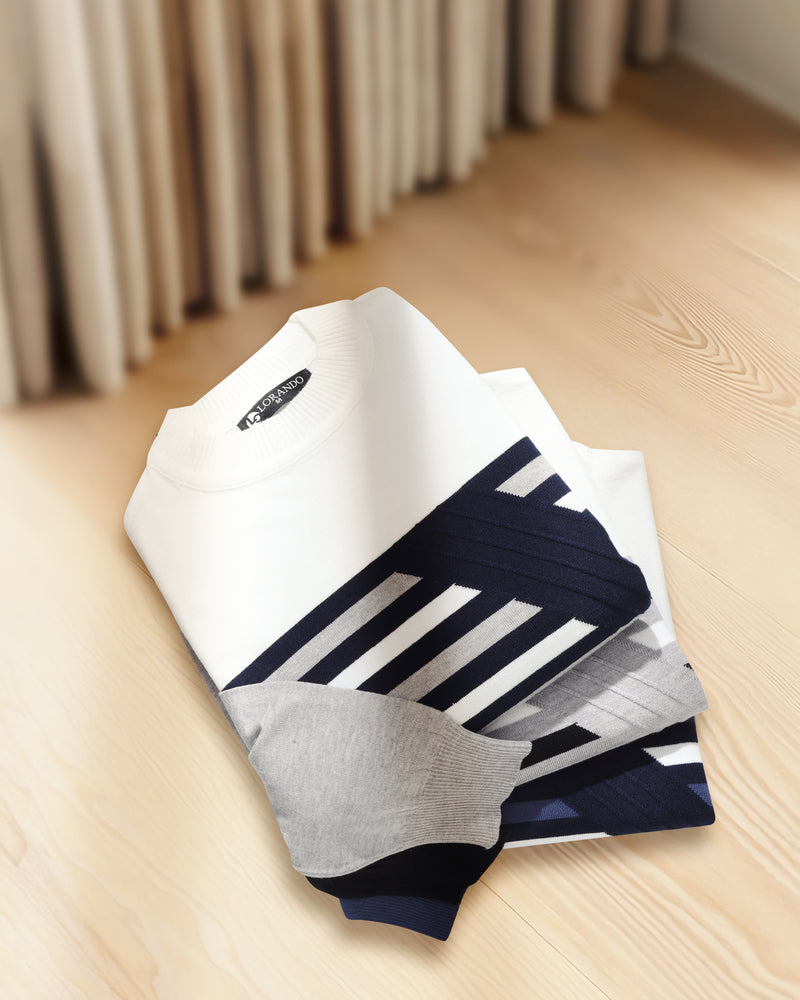 Striped Crewneck pullover