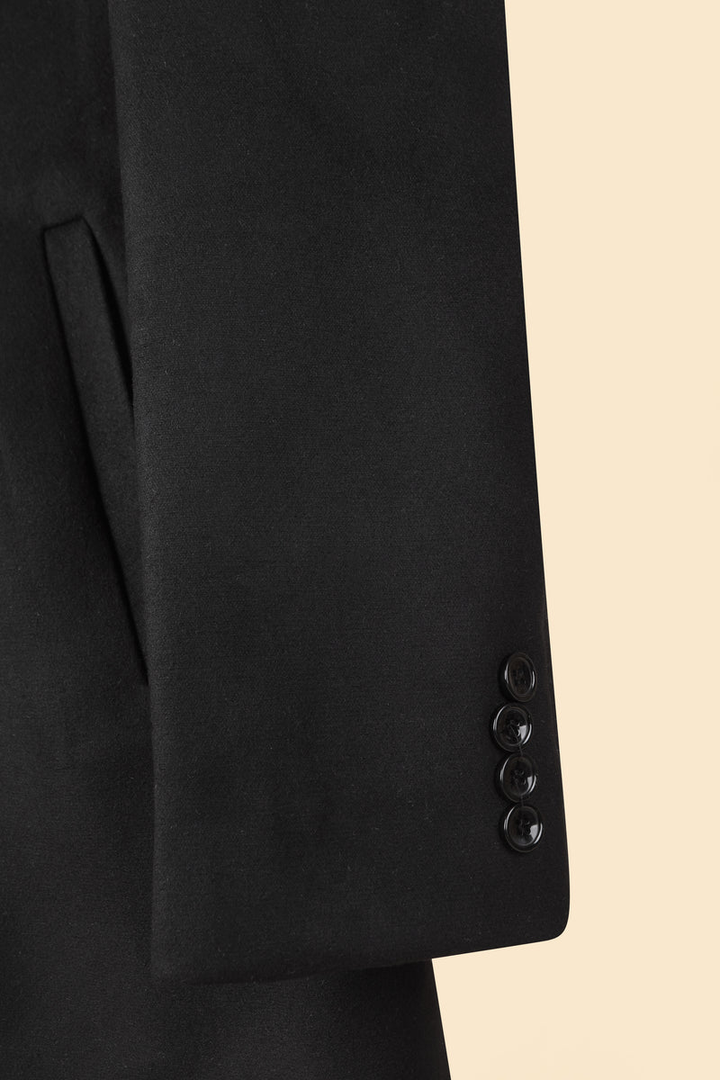 men’s hooded overcoat