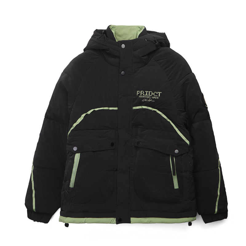 Men’s Hooded Puffer Jacket – Winter Insulated Coat