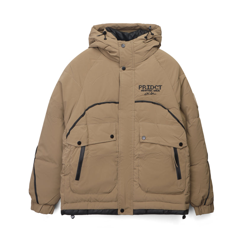 Men’s Hooded Puffer Jacket – Winter Insulated Coat