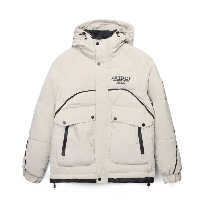 Men’s Hooded Puffer Jacket – Winter Insulated Coat