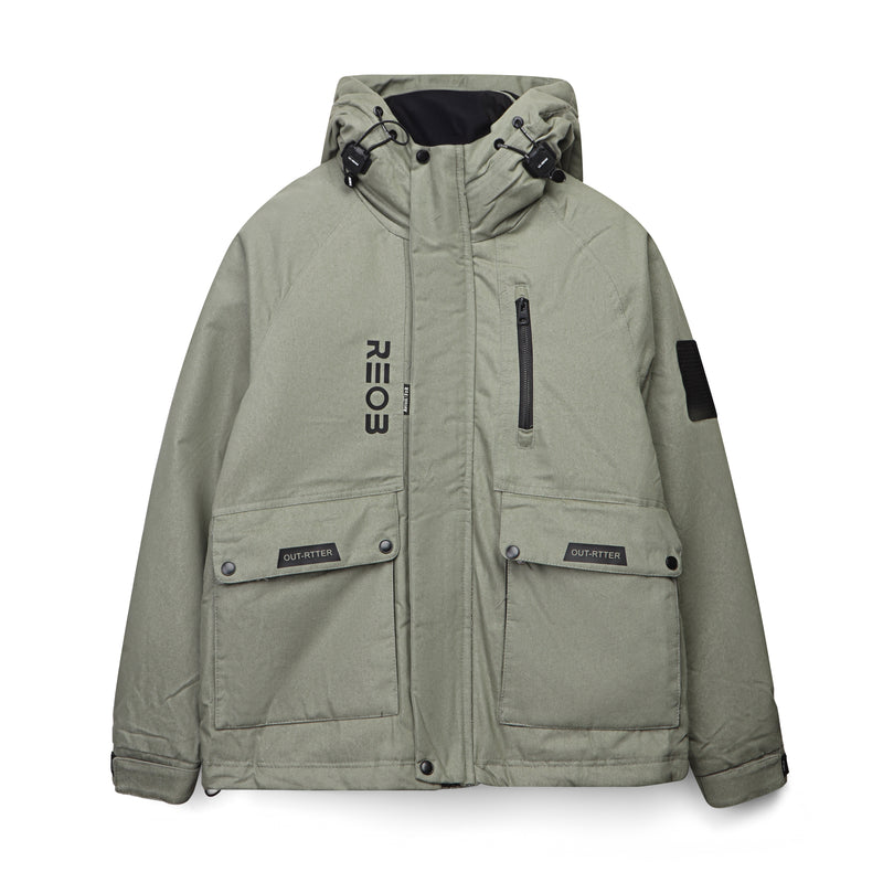 Men’s Hooded Winter Jacket – Utility Outdoor Coat