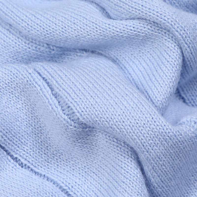 Ribbed Knit Polo Shirt