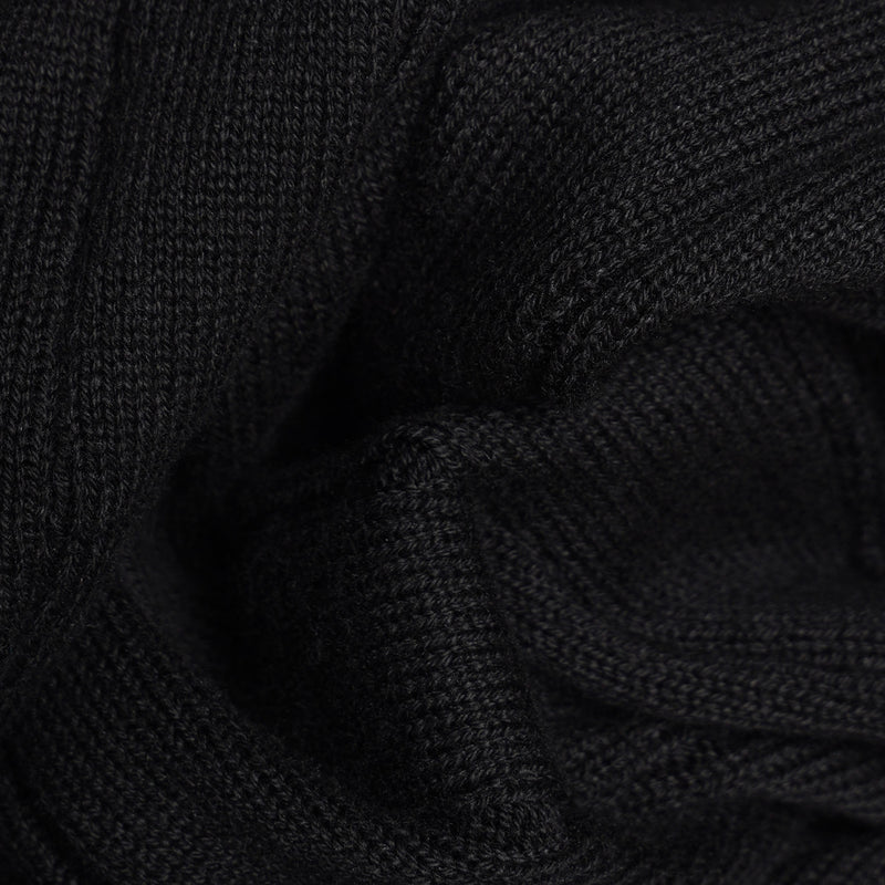 Ribbed Knit Polo Shirt