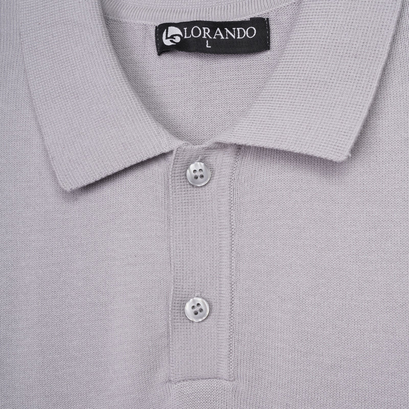 Men's Knitted Polo Shirt