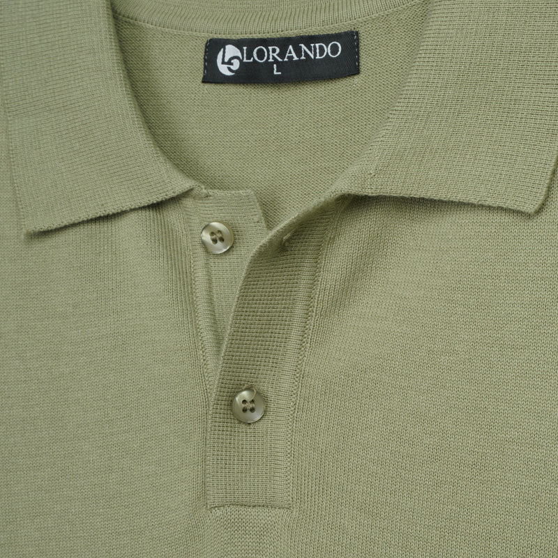 Men's Knitted Polo Shirt
