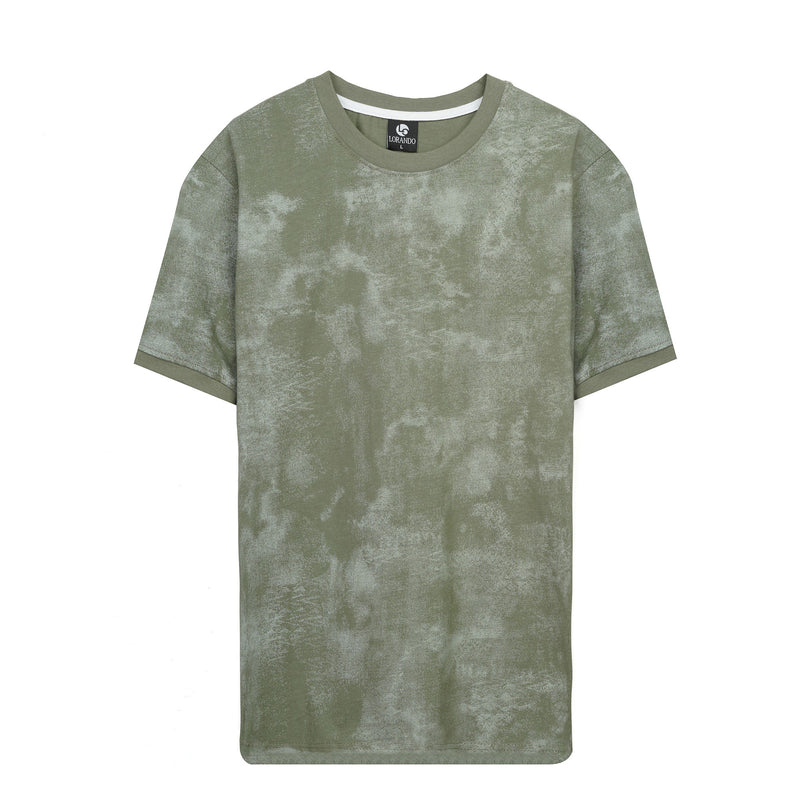 Men’s Washed Effect Crew Neck T-Shirt