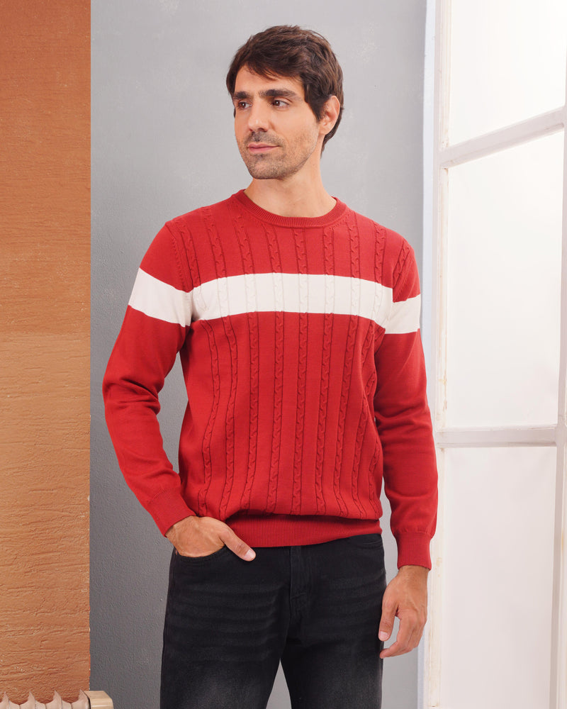 Men’s Textured Knit Sweater