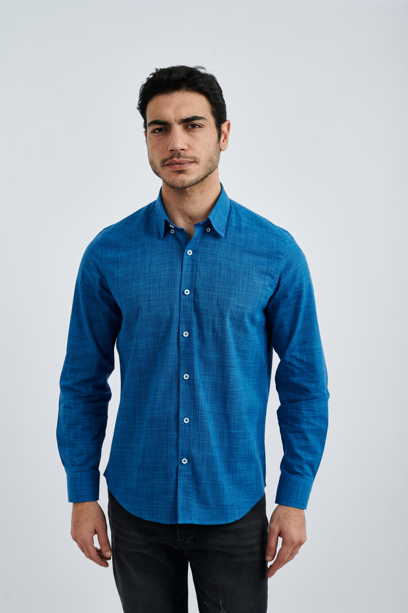 Men's Sluby or Linen-Blend Shirt