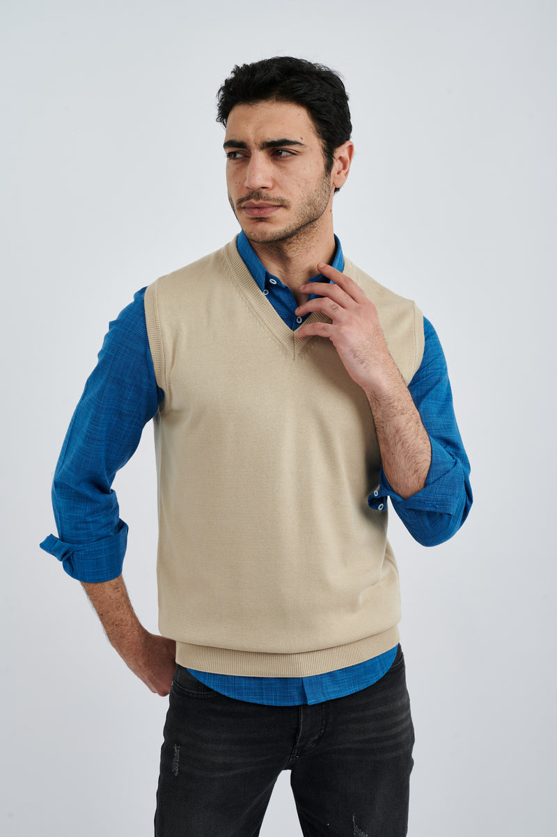 Men’s V-Neck Knitted Sweater Vest