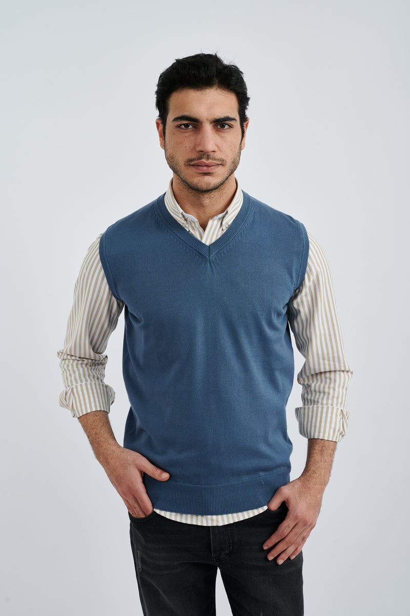 Men’s V-Neck Knitted Sweater Vest