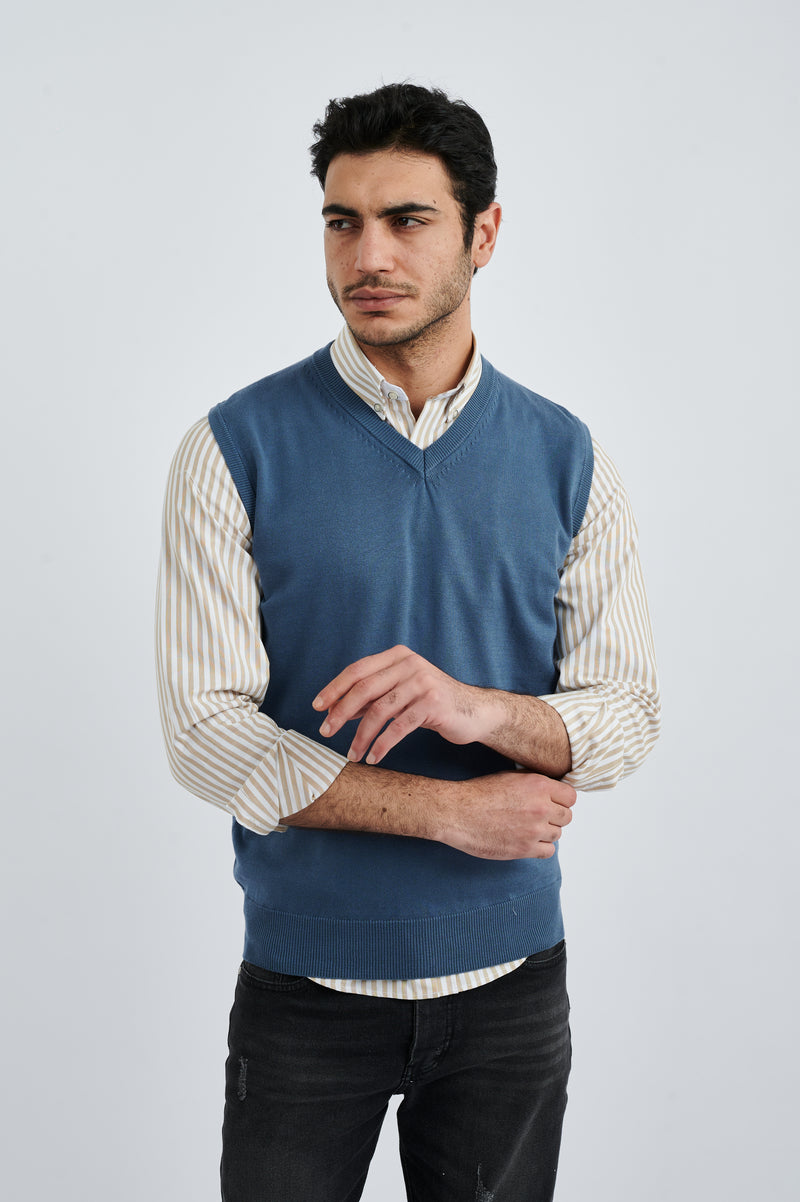Men’s V-Neck Knitted Sweater Vest