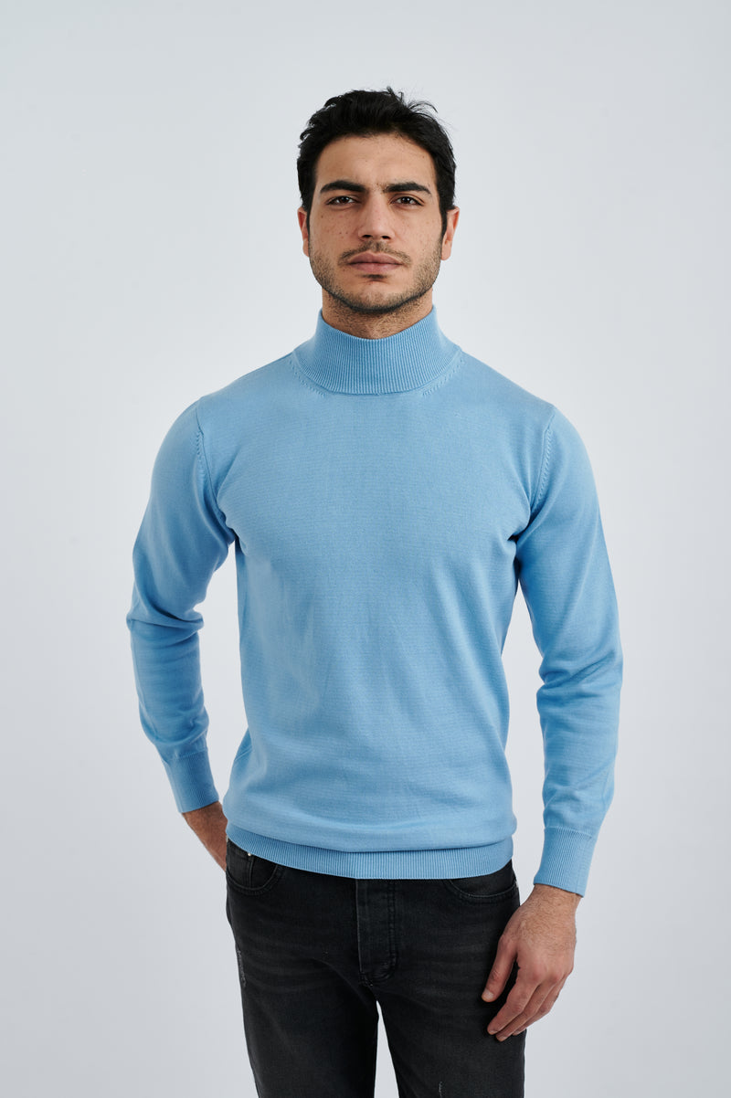 Rust Essential High Collar Sweater