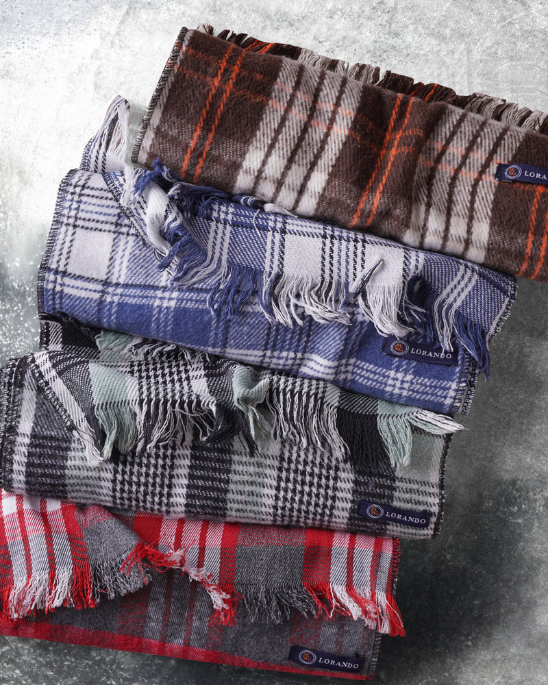 Classic Checkered Winter Scarf