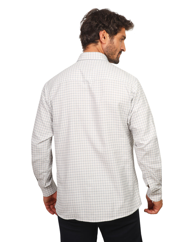 Men’s Smart Casual Check Shirt – Long Sleeve