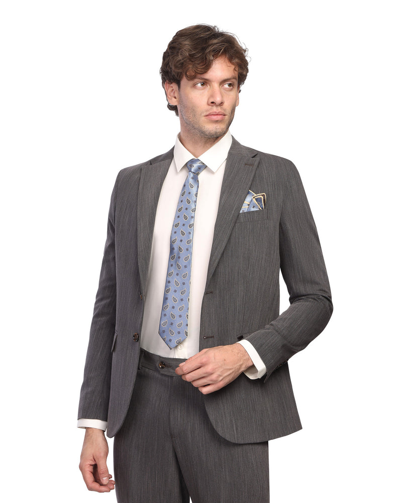 Men’s Classic Grey Two-Piece Suit