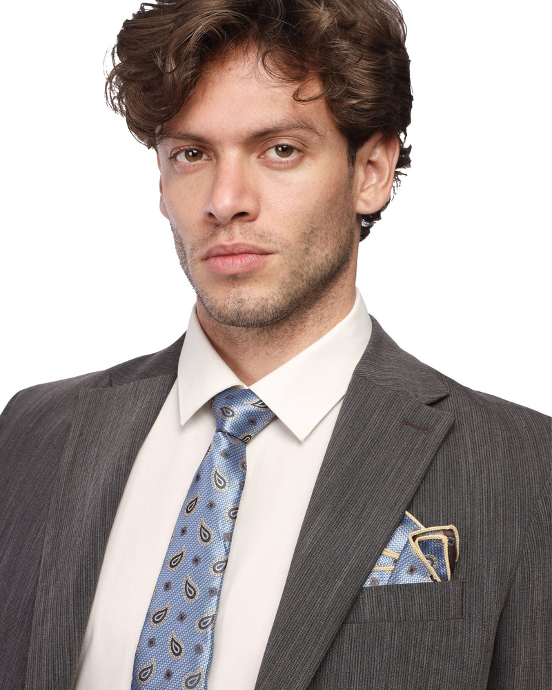 Men’s Classic Grey Two-Piece Suit