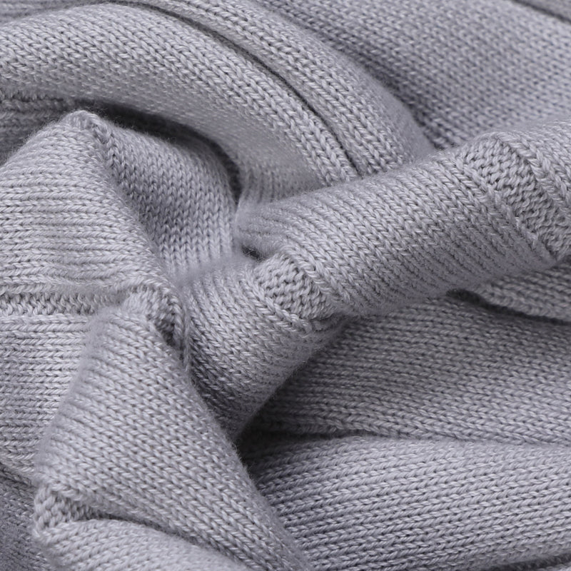 Sage Green Ribbed Knit Button-Up Polo Shirt