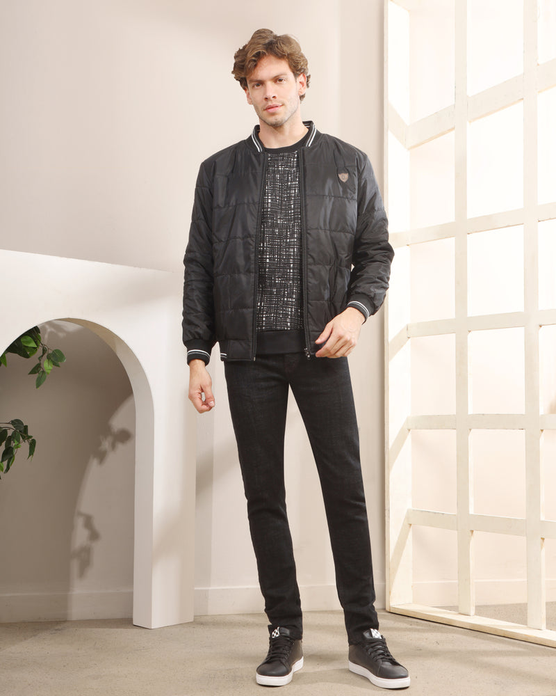 Waterproof Quilted Bomber Jacket